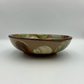 Brown bowl from Okinawa, handmade in Japan