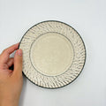 Shinogi Rim Plate 5-sun, White