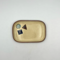 Small Rectangular Plate No.3 — Okinawa. Handmade Okinawa ware from Japan.
