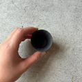 Hiromu Tobimatsu shave cup SS guinomi charcoal black