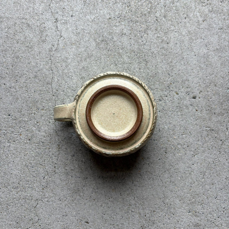 Woodgrain White Mug No.2 — Kasama, shipped worldwide from Kyoto