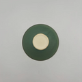 Fine Crystal Green Glaze Morning Glory Bowl S