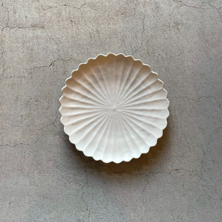 7-sun Plate, 7-sun Hand-carved Plate, White