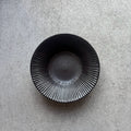 Black Matte Shinogi 7-Sun Flat Bowl