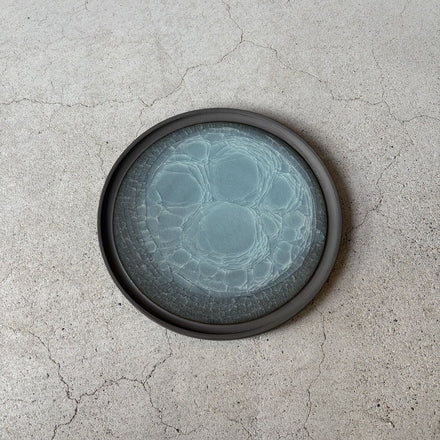 Celadon Plate No.4. Handmade Odawara ware from Japan.