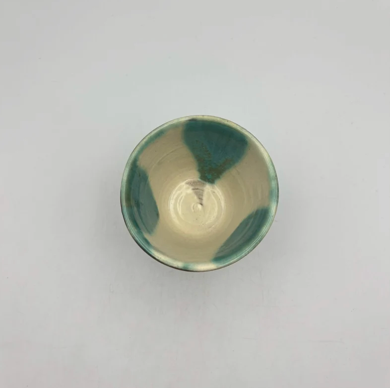 Handmade Okinawa ware sake cup, one of a kind