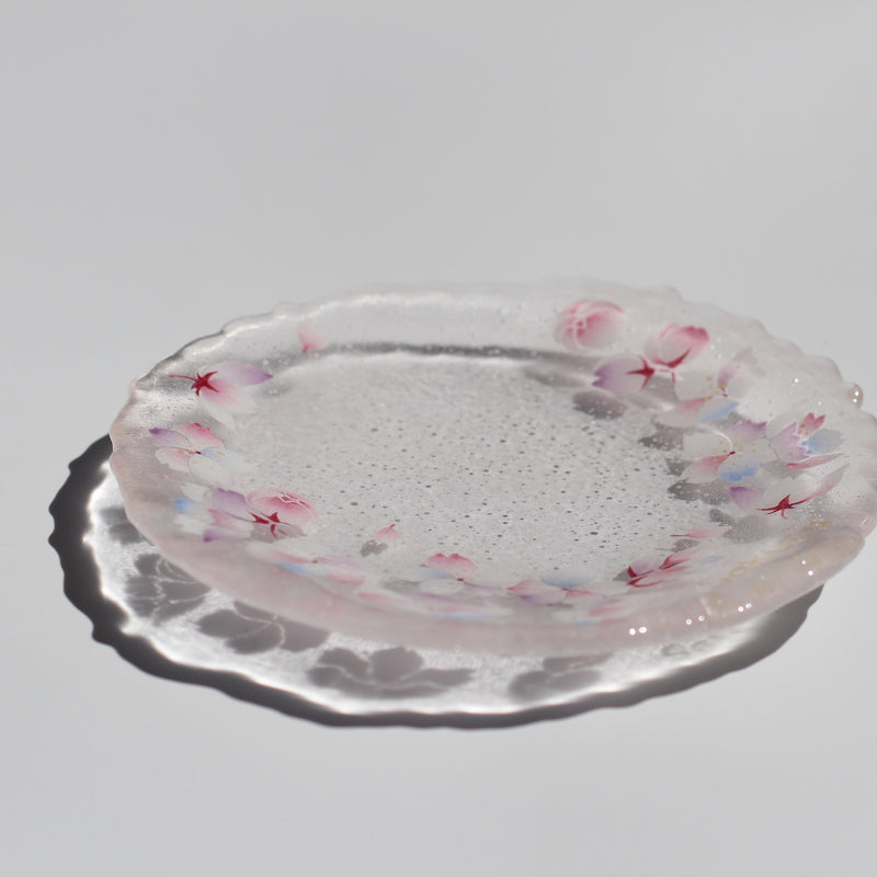 桜硝子皿　Circle of Sakura