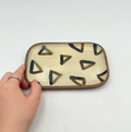 Okinawa ware plate made by hand in Okinawa, Japan