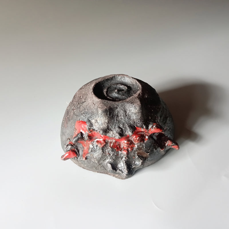 Bizen ware teacup made by hand in Bizen, Japan