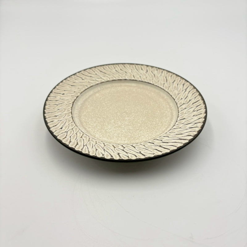 Shinogi Rim Plate 5-sun, White