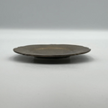 Bronze glaze, floral arabesque, fluted small plate