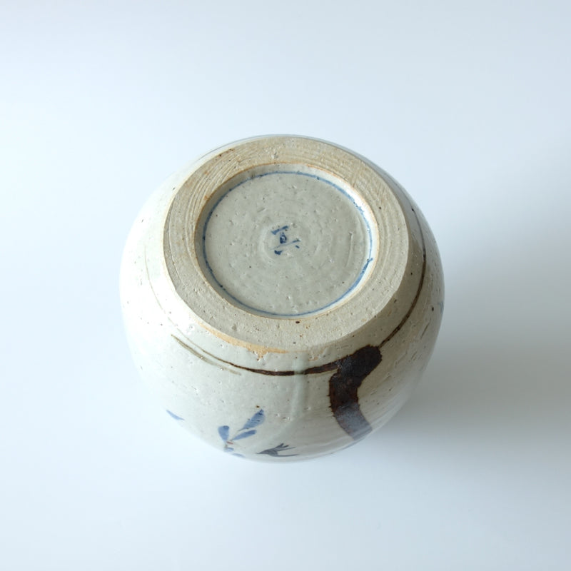 染付 柳與燕 花器 No.2
