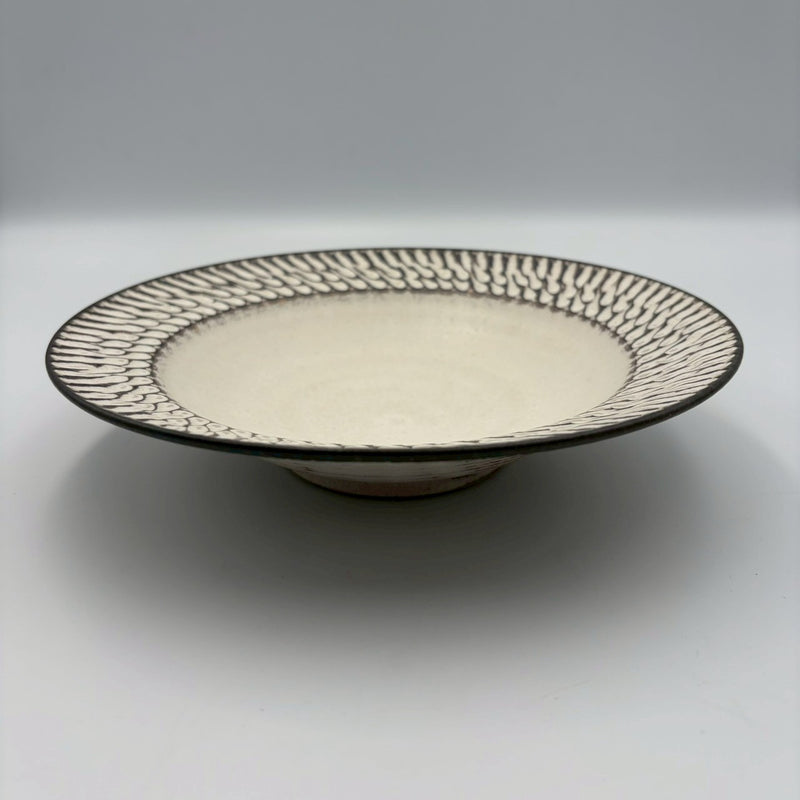 Shinogi Rim Plate M White