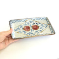 Peach-shaped long plate