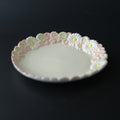 Pink mix plate from Chiba, handmade in Japan