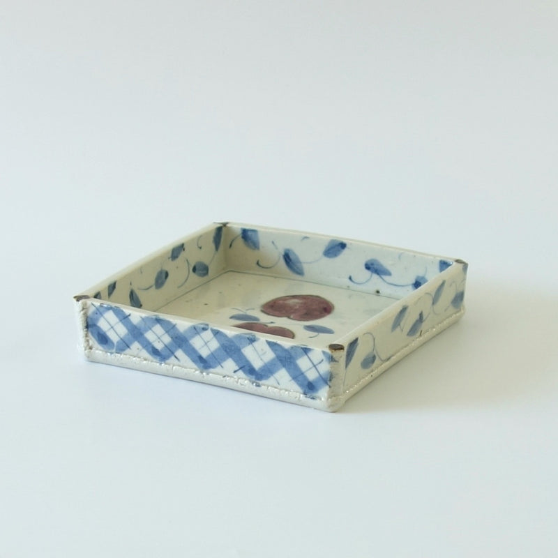 Peach Square Plate