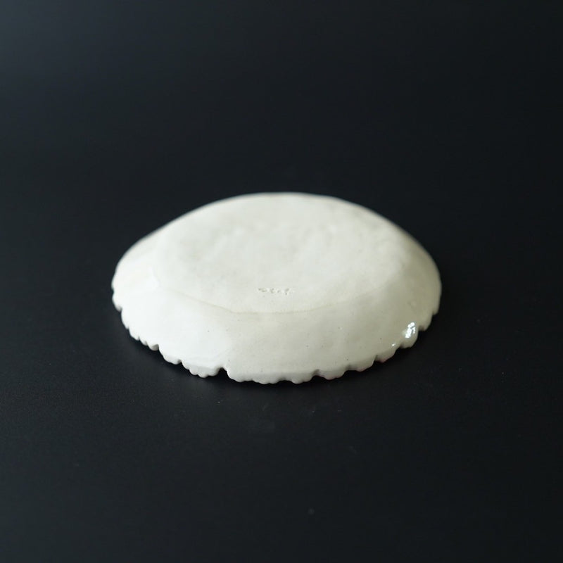 Handmade Japanese pottery small plate, one of a kind