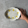 Large Painted Oval Bowl