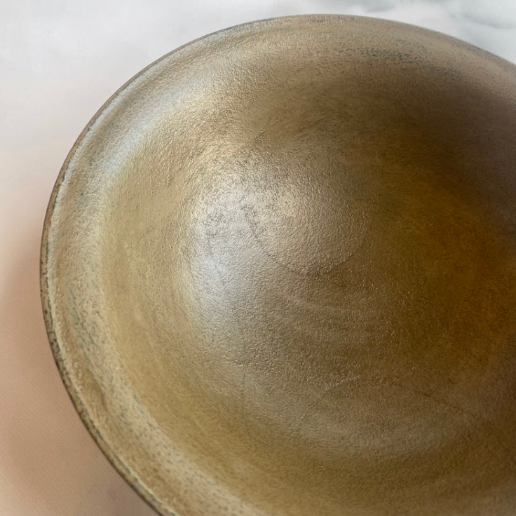 Soup Bowl (Rim) - White Tea Lacquer