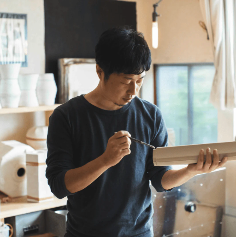 Hiromori Tobimatsu shave cup S Ochoko charcoal black