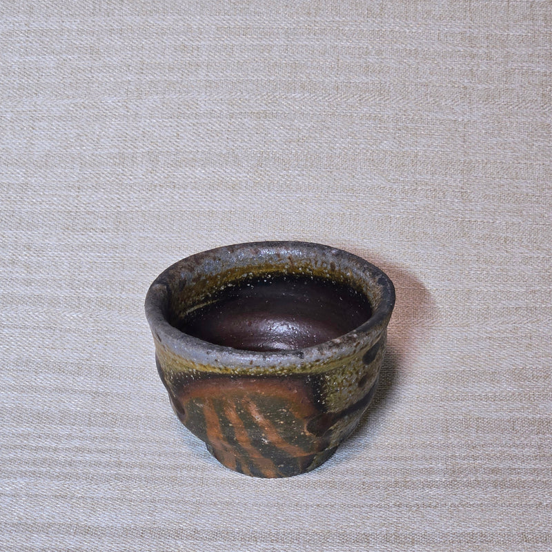 備前窯変酒呑(桐箱付き)