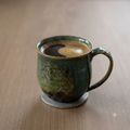 Green Landscape Mug, shipped worldwide from Kyoto