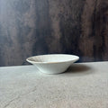 White matte shinogi 7-sun flat bowl
