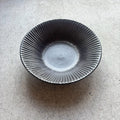 Black Matte Shinogi 7-Sun Flat Bowl