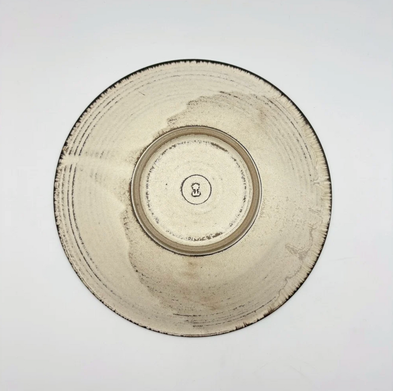 Hana Shinogi Large Plate, White