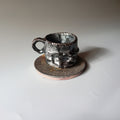 Japanese black mug from Bizen — Bizen ware