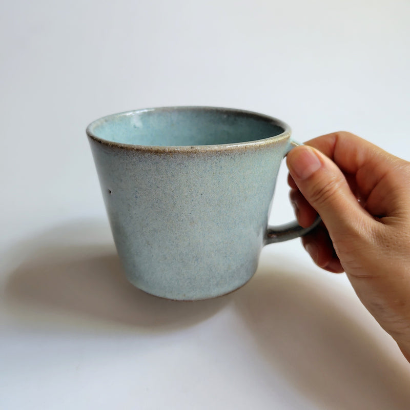Mug with plenty of pine ash glaze