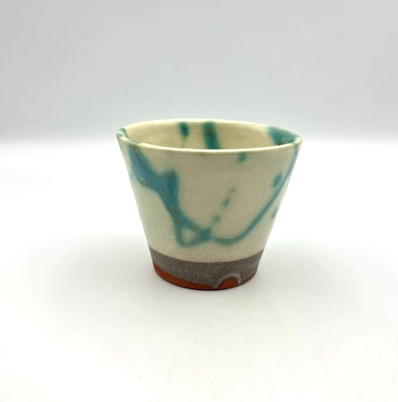 Sobachoko Cup, Marble No.1 — Okinawa. Handmade Okinawa ware from Japan.