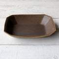 Rust Glaze Small Octagonal Deep Bowl