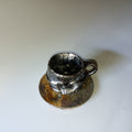 Black mug from Bizen, handmade in Japan