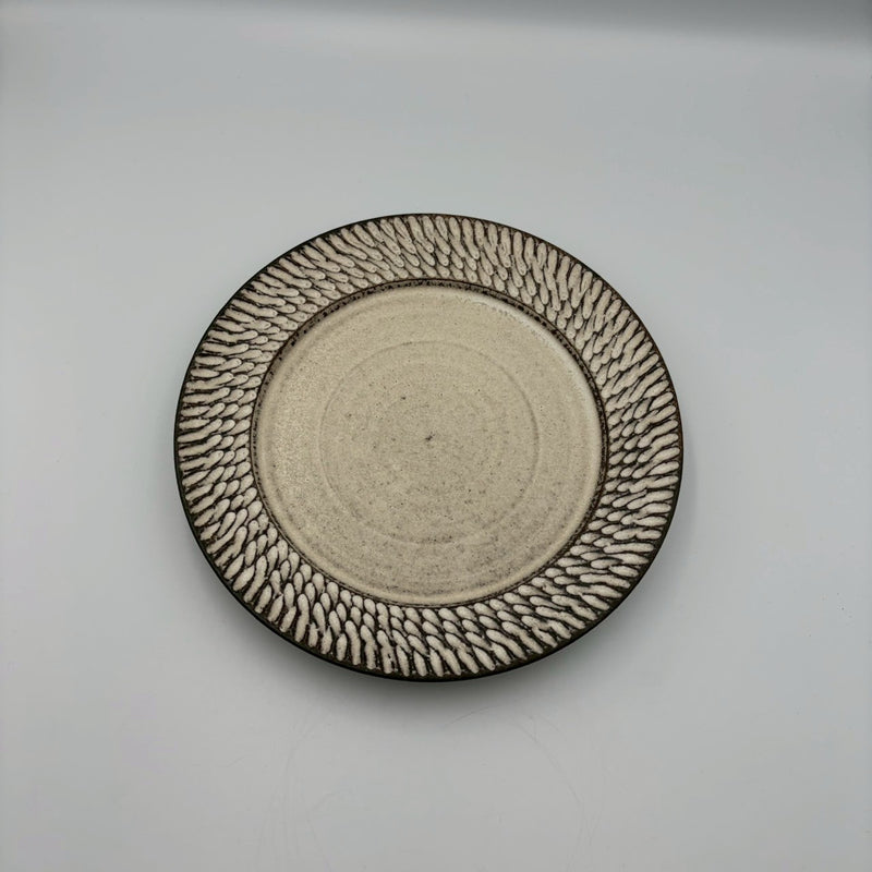 Shinogi Rim Plate 8 Sun White