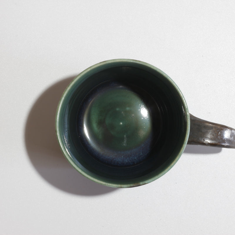 Handmade Kyoto ware mug, one of a kind