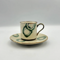Cup & Saucer, Goya No.1 — Okinawa. Handmade Okinawa ware from Japan.