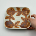 Square Plate, Flower