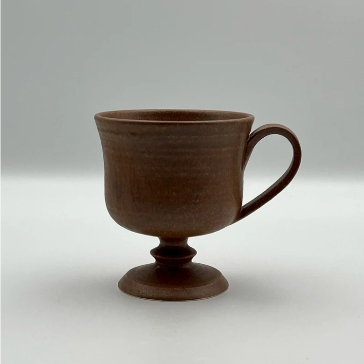Jade-footed Coffee Cup - Brown