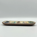 Handmade Okinawa ware plate, one of a kind