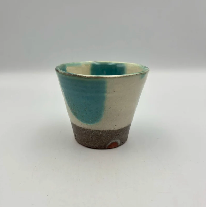 Sobachoko Cup, Marble No.2 — Okinawa. Handmade Okinawa ware from Japan.
