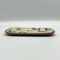 Handmade Okinawa ware plate, one of a kind