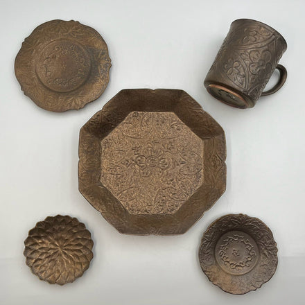 青銅釉 古典風瓷器 5件組（前田麻美）