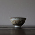 White bowl from Kyoto, handmade in Japan