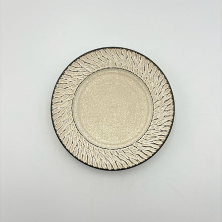 Shinogi Rim Plate 5-sun, White