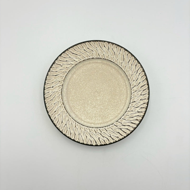 Shinogi Rim Plate 5-sun, White