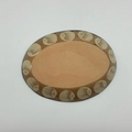 Okinawa ware plate made by hand in Okinawa, Japan