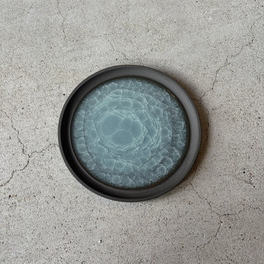 Celadon Plate No.10. Handmade Odawara ware from Japan.