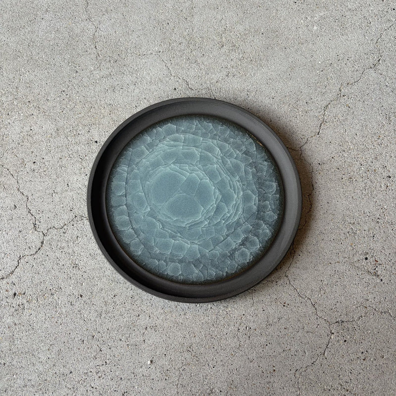 Celadon Plate No.10. Handmade Odawara ware from Japan.