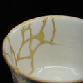 Meiji-era Kintsugi Imari Yunomi (Figural and Landscape)